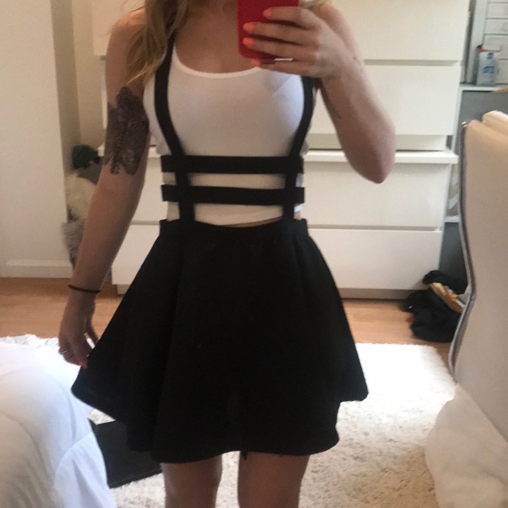 Trendy Cage Circle Suspender Skirt